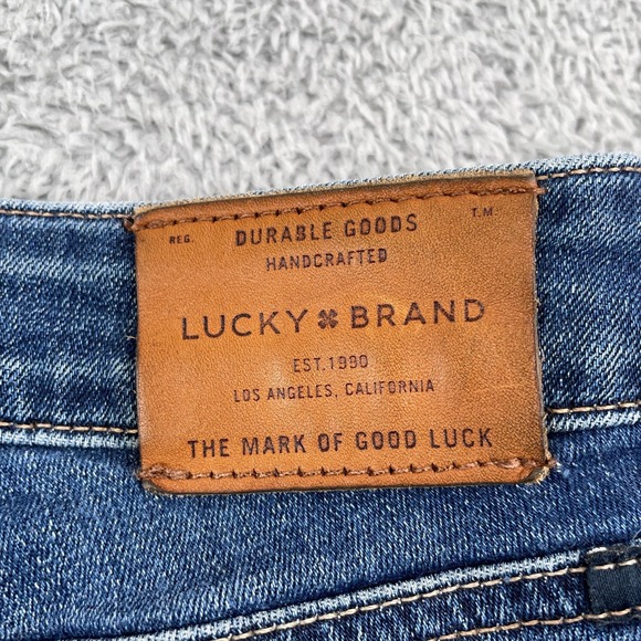 Lucky Brand Jeans Womens 4/27 Blue Citrus Springs Straight Stretch Denim Pants - Picture 3 of 13